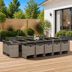 Enhance Your Outdoor Space with 15-Piece Dining Set