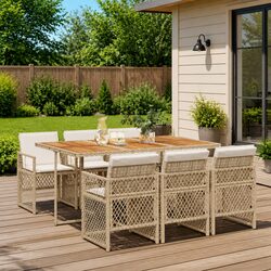 Enhance Your Outdoor Space with a 7-Piece Garden Dining Set