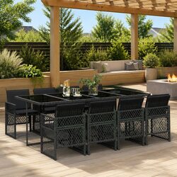 Elevate Your Outdoor Space with This 9 Piece Dining Set