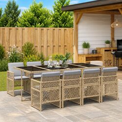 Transform Your Outdoor Space with 9-Piece Dining Set