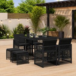 Elevate Your Outdoor Experience with this 9 Piece Dining Set