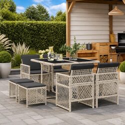 Elevate Your Patio with This Versatile 9-Piece Dining Set