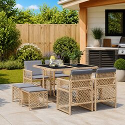 Enhance Your Outdoor Living with 9 Piece Dining Set