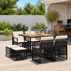 Enhance Your Outdoor Space with This 9-Piece Dining Set
