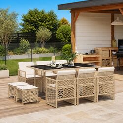 Enhance Your Outdoor Space with This 11-Piece Dining Set