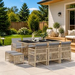 Transform Your Outdoor Space with an 11-Piece Dining Set