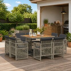 Enhance Your Outdoor Space with a 9 Piece Dining Set
