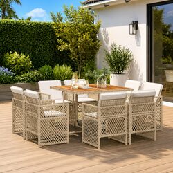 Outdoor 9-Piece Dining Set for Stylish Patio Gatherings