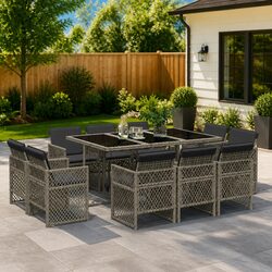 Enhance Your Outdoor Space with 11-Piece Dining Set