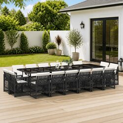 Enhance Your Outdoor Space with This 17 Piece Dining Set