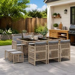 Elevate Your Outdoor Space with This 11-Piece Dining Set