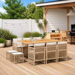 Transform Your Outdoor Space with 11-Piece Dining Set