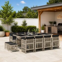 Stylish 13-Piece Outdoor Dining Set for Your Garden