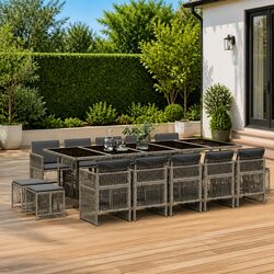 Elevate Your Outdoor Space with 15 Piece Dining Set