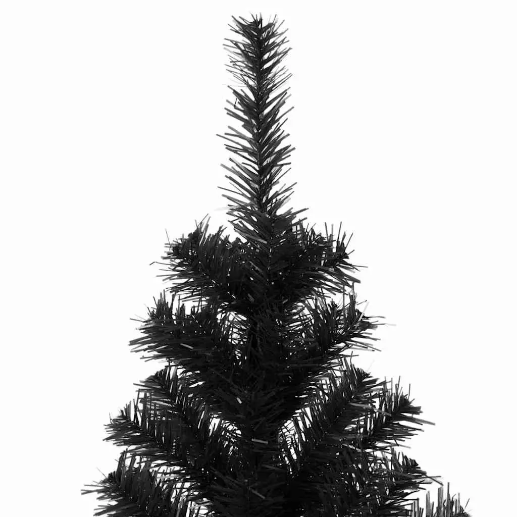 Artificial Christmas Tree 210cm Black PVC Lifelike Appearance