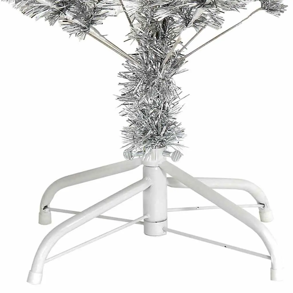 Artificial Christmas Tree 150cm Silver Reusable Indoor Outdoor Seasonal Decoration