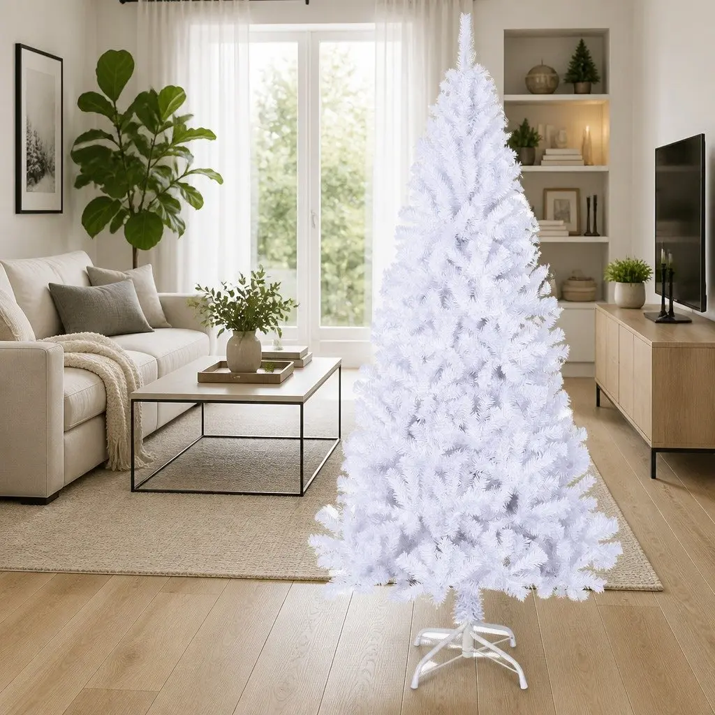 Artificial Christmas Tree 210cm Thick Branches PVC Holiday Decoration