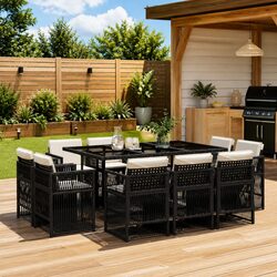 Enhance Your Outdoor Space with this 11 Piece Dining Set