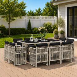 Enhance Your Outdoor Space with Our 11-Piece Dining Set