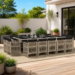 Enhance Your Outdoor Space with this 15 Piece Dining Set