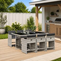 Elegant 7 Piece Garden Dining Set for Cozy Outdoor Meals