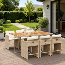 Enhance Your Outdoor Space with this 7 Piece Dining Set