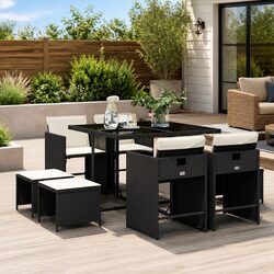 Enhance Your Outdoor Space with 9 Piece Dining Set