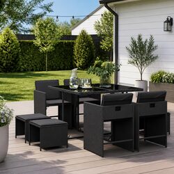 Garden Dining Set for Outdoor Relaxation and Entertainment
