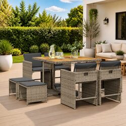 Transform Your Outdoor Space with a 9 Piece Dining Set
