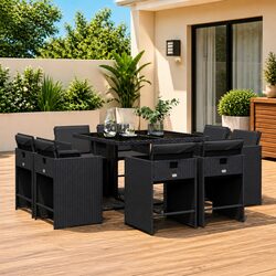 Enhance Your Outdoor Space with 9 Piece Dining Set