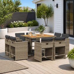 Enhance Your Outdoor Space with a 9 Piece Dining Set