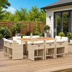 Transform Your Outdoor Space with an 11 Piece Dining Set
