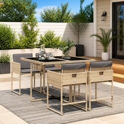Enhance Your Outdoor Space with This 5 Piece Dining Set