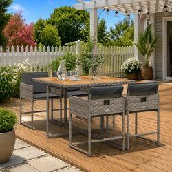 Enhance Your Outdoor Space with This 5 Piece Dining Set