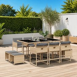 Stylish 11-Piece Patio Dining Set for Outdoor Gatherings