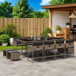 Enhance Your Outdoor Space with This Stylish Dining Set 13 Pieces
