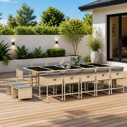 15 Piece Garden Dining Set: Enhance Your Outdoor Space