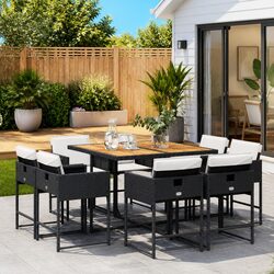 Transform Your Outdoor Space with This 9-Piece Dining Set