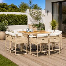 Enhance Your Outdoor Space with This 9 Piece Dining Set
