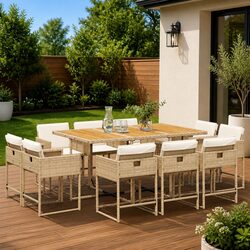 Enhance Your Outdoor Space with 11 Piece Dining Set