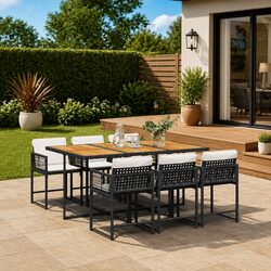 Elevate Your Outdoor Dining Experience with This 7 Piece Set