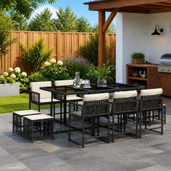 Enhance Your Outdoor Space with This 11-Piece Dining Set