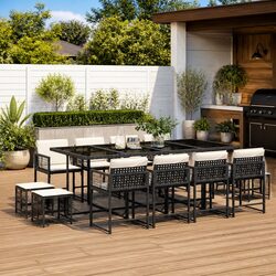 Elegant 13 Piece Garden Dining Set for Outdoor Enjoyment