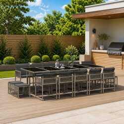 Enhance Your Outdoor Space with This 15-Piece Dining Set