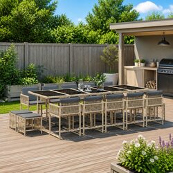 15-Piece Outdoor Furniture Set for Stylish Dining