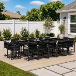 Elevate Your Outdoor Space with 15-Piece Dining Set