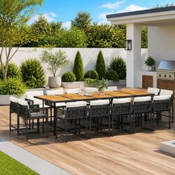 Enhance Your Outdoor Space with This 15-Piece Dining Set