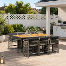 Enhance Your Outdoor Space with This 7 Piece Garden Dining Set