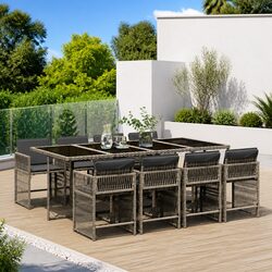 Elevate Your Outdoor Space with This 9 Piece Garden Dining Set