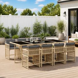 Elevate Your Outdoor Space with 9 Piece Dining Set